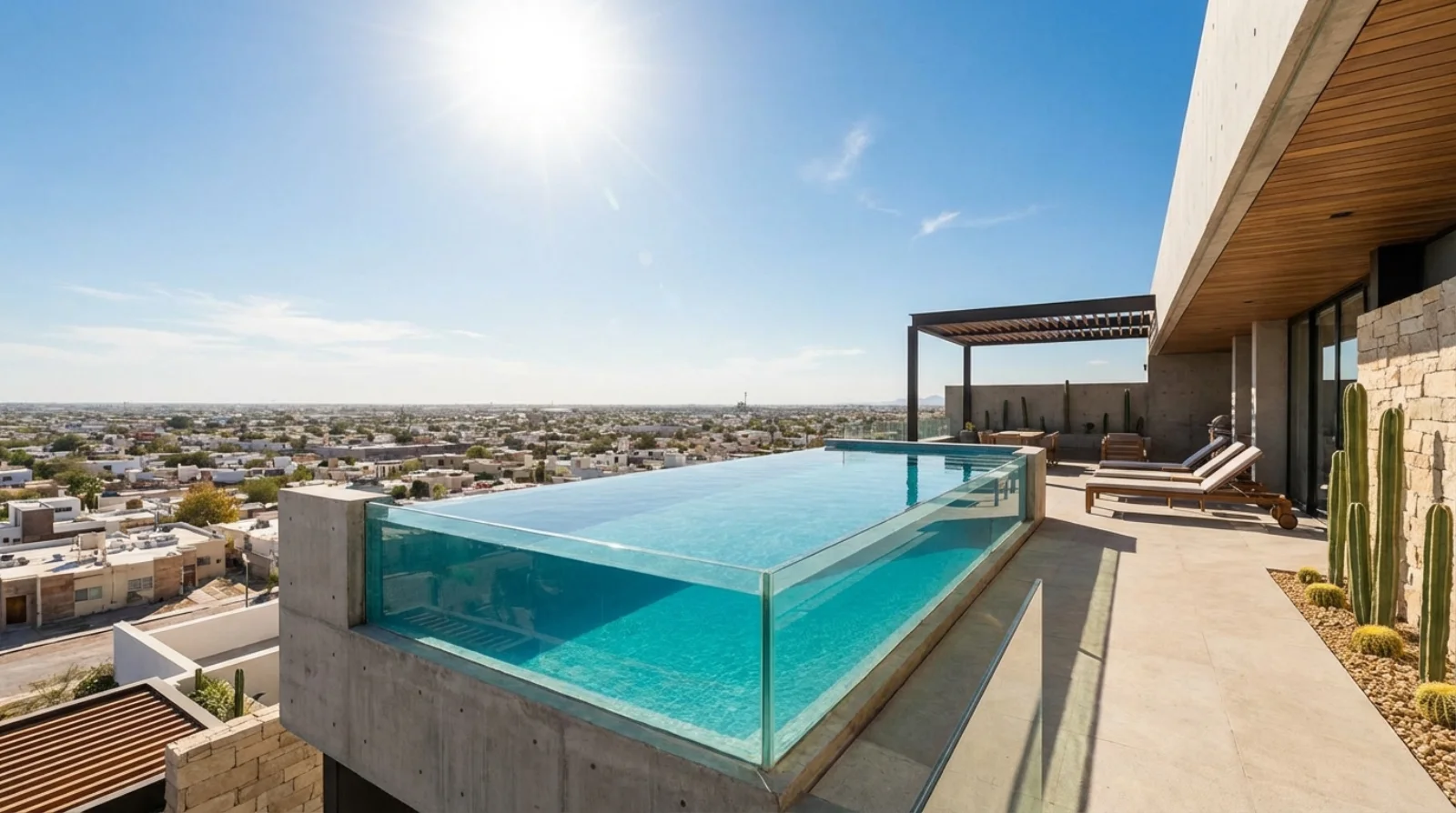 ¿Se puede construir una alberca en un techo o terraza?