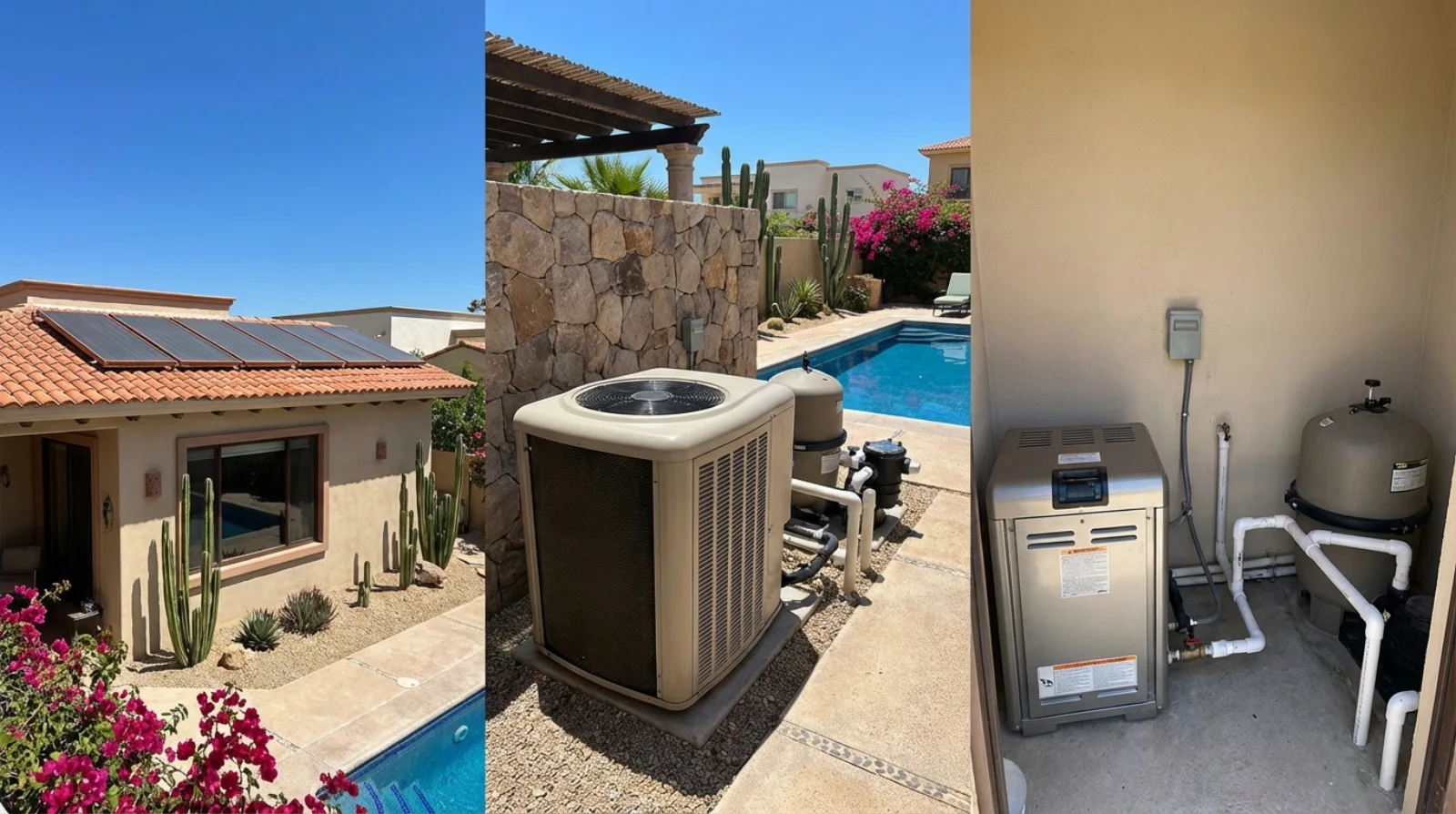 Calentadores para alberca: solar, bomba de calor o gas: cuál elegir