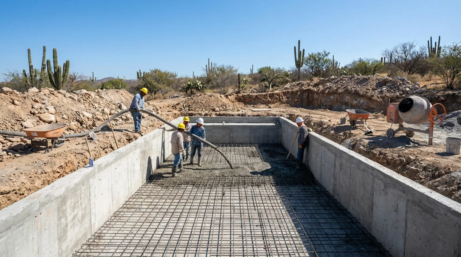 Construcción de albercas en Torreón